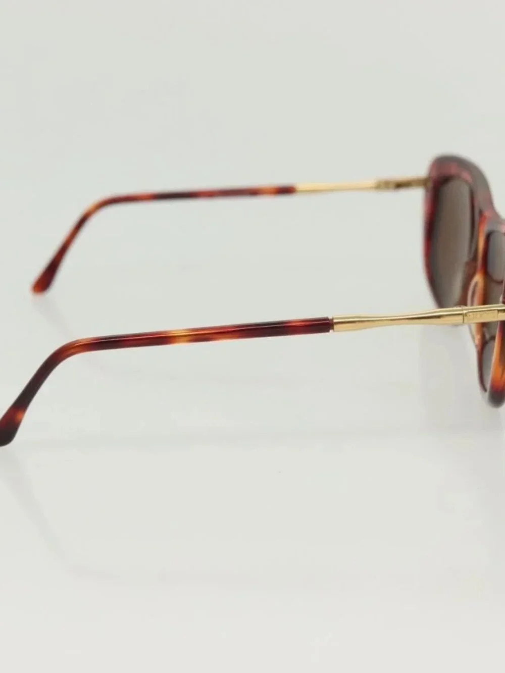 GUCCI Sunglasses Plastic Metal 2 Set Brown Black Auth bs29266